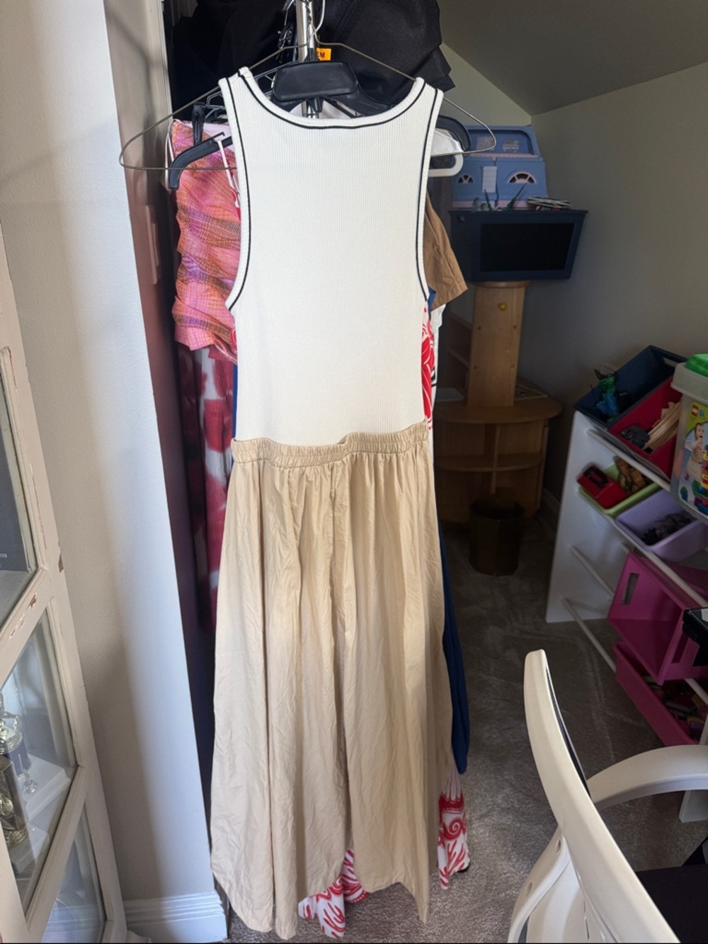 Zara Combined Poplin Midi Dress - Picture 4 of 4